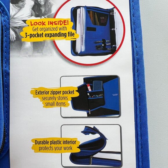 Five Star Ring Fixture Sewn Binder Cobalt Blue - Picture 8 of 12